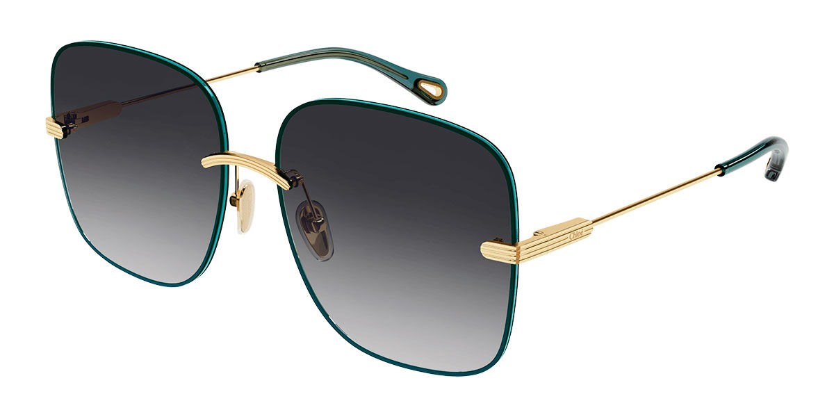 Image of Chloé CH0134S 001 Óculos de Sol Verdes Feminino PRT