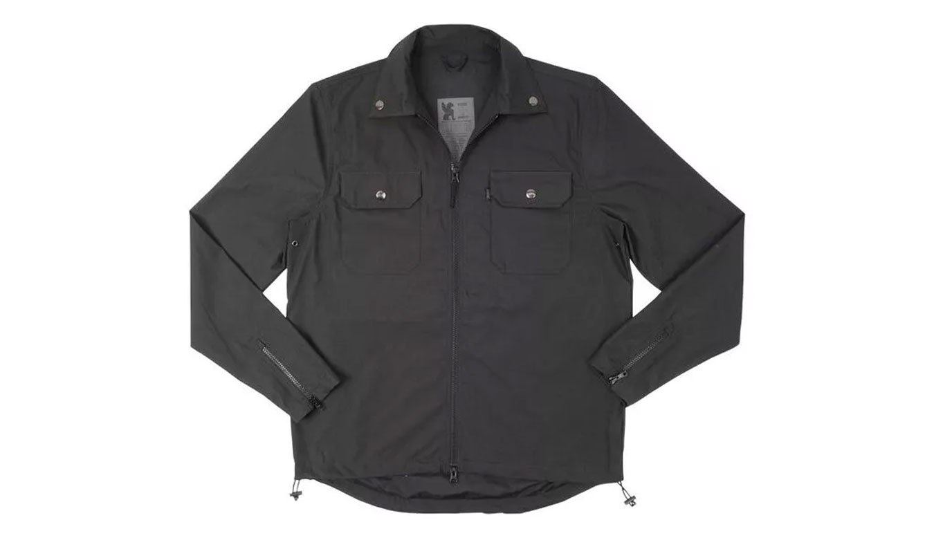 Image of Chrome Industries Ike Poplin Windshirt Black RO