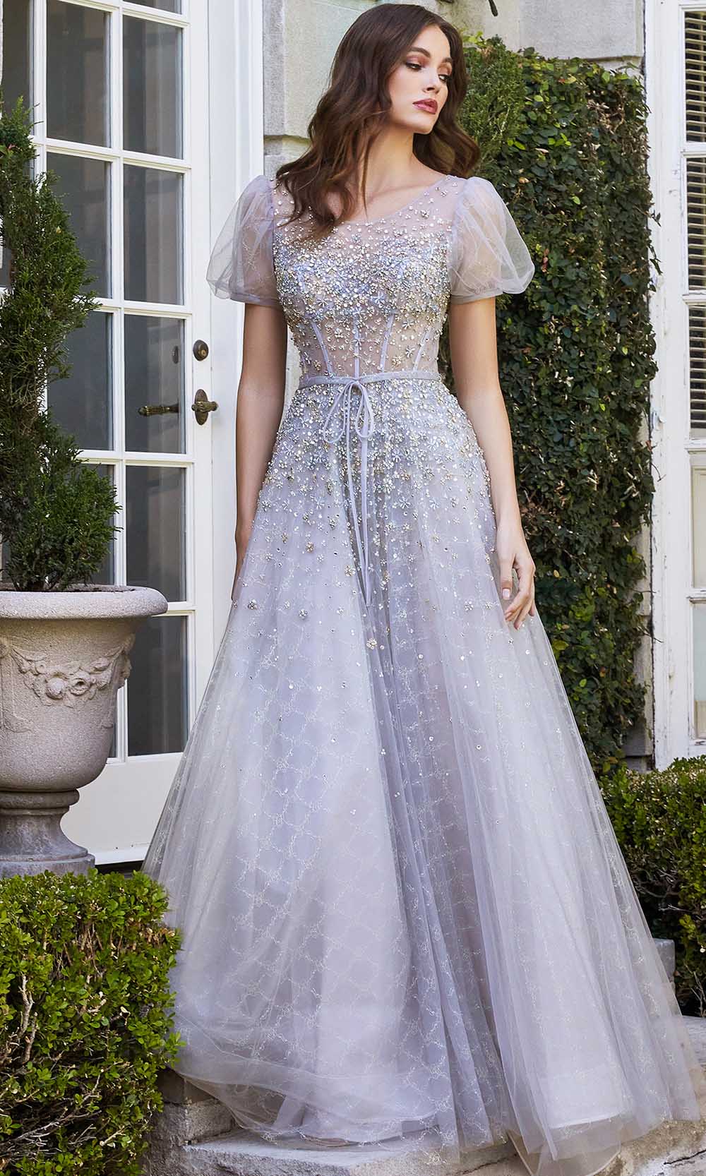 Image of Cinderella Divine B708 - Bateau Neck Ball gown