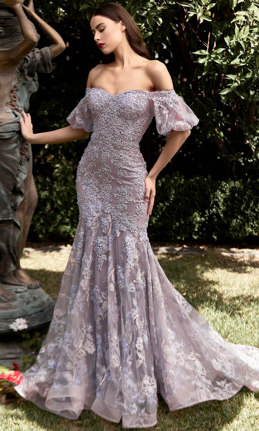 Image of Cinderella Divine CD959 - Fit And Flare Prom Gown