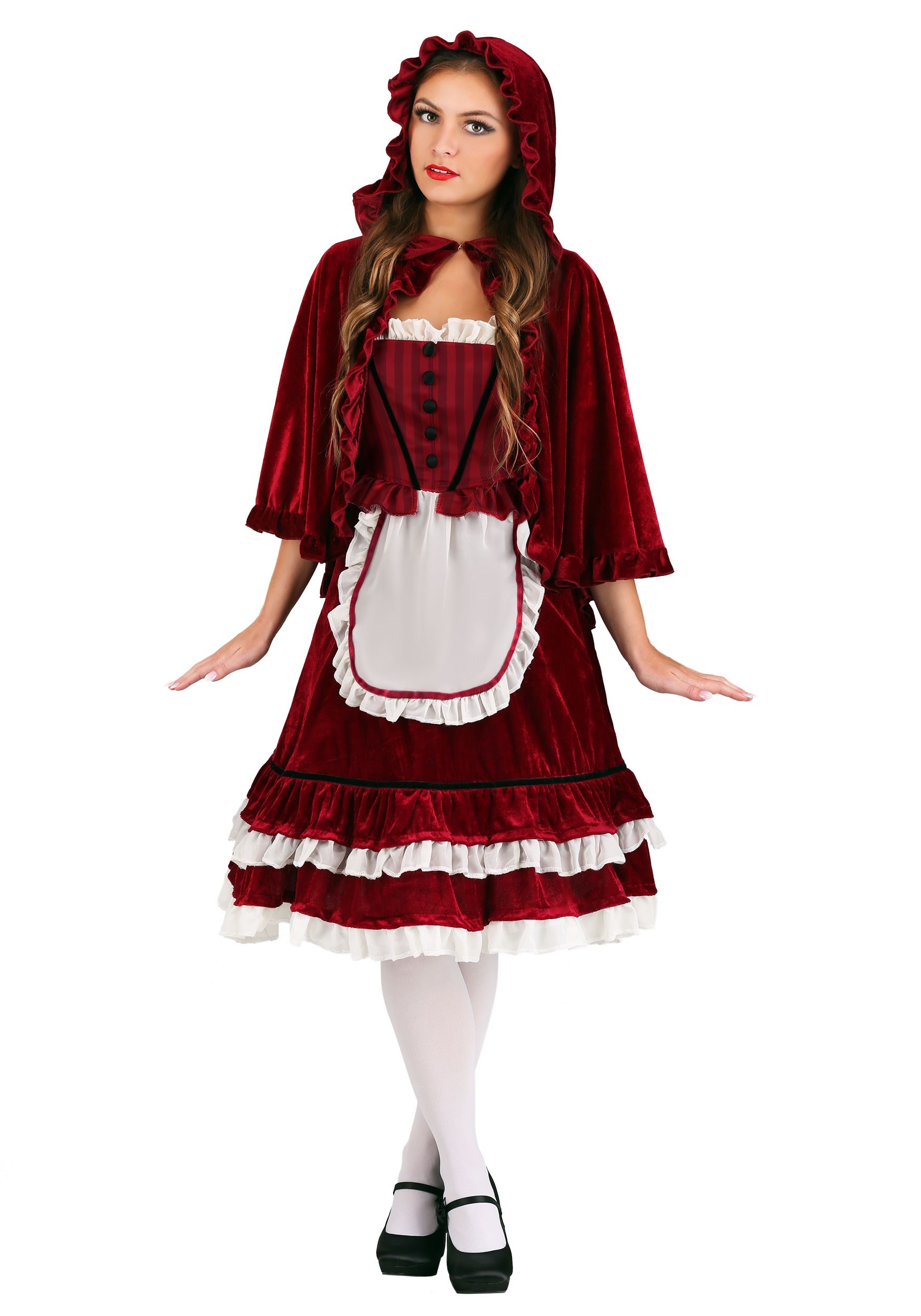 Image of Classic Red Riding Hood Costume for Women ID FUN0895AD-L