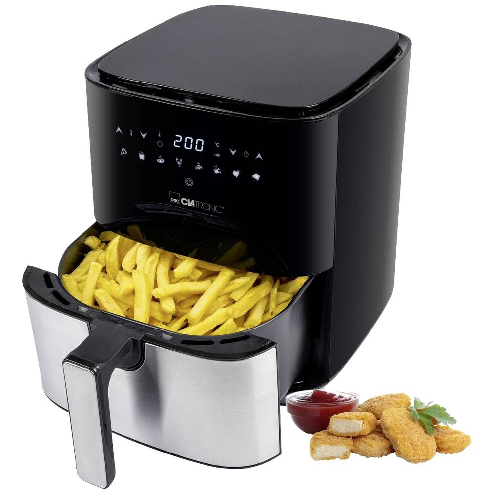Image of Clatronic FR 3782 H Airfryer 1450 W Fan-assisted oven Stainless steel Black