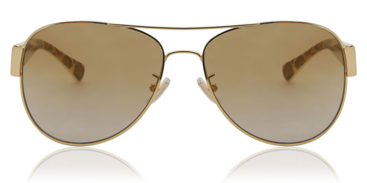 Image of Coach HC7059 L138 92496E 58 Lunettes De Soleil Femme Dorées FR