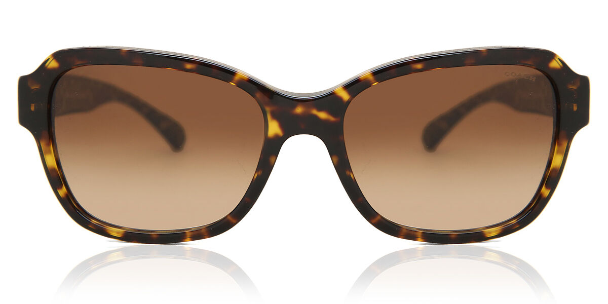 Image of Coach HC8232 L1010 550713 56 Lunettes De Soleil Femme Tortoiseshell FR