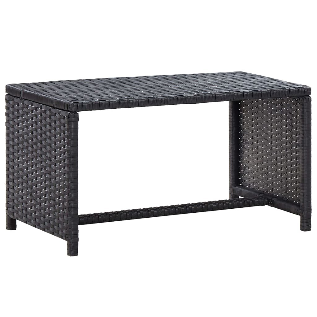 Image of Coffee Table Black 276"x157"x15" Poly Rattan