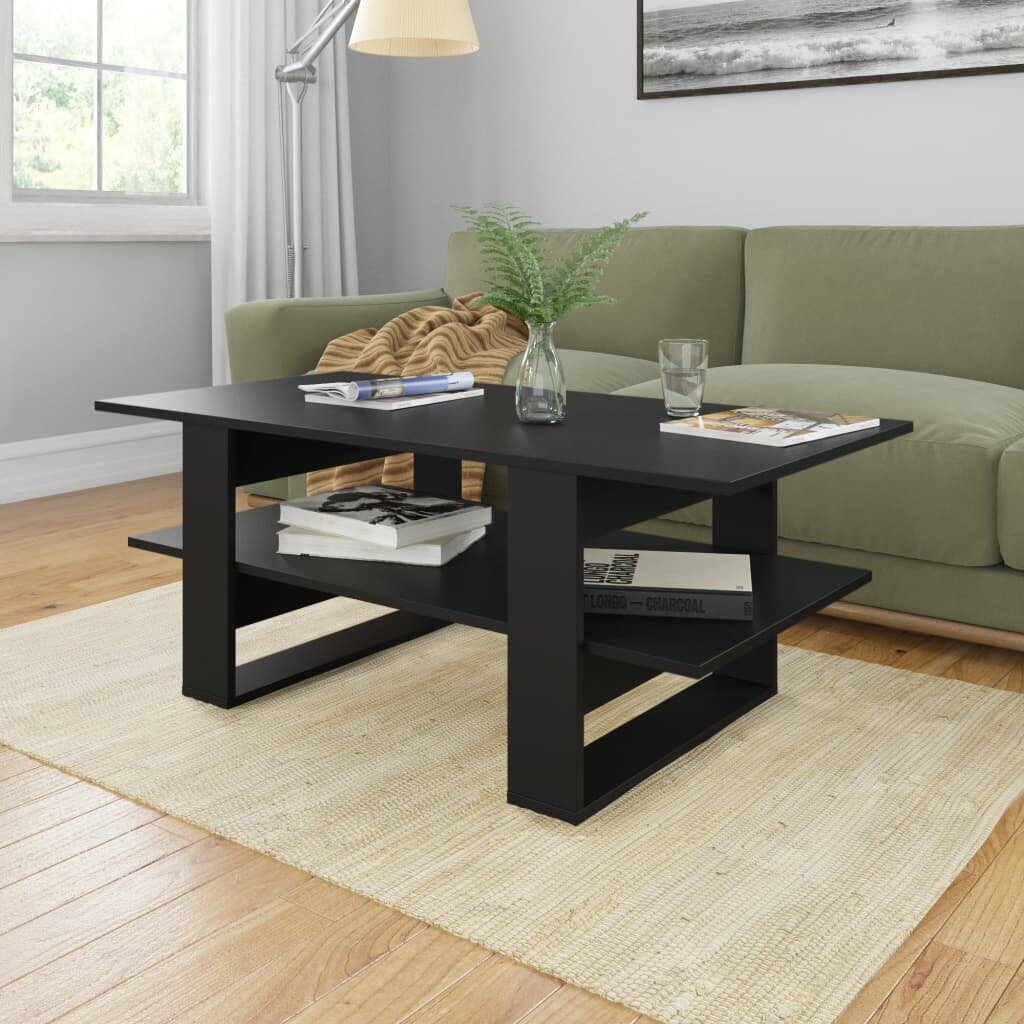 Image of Coffee Table Black 433"x216"x165" Chipboard