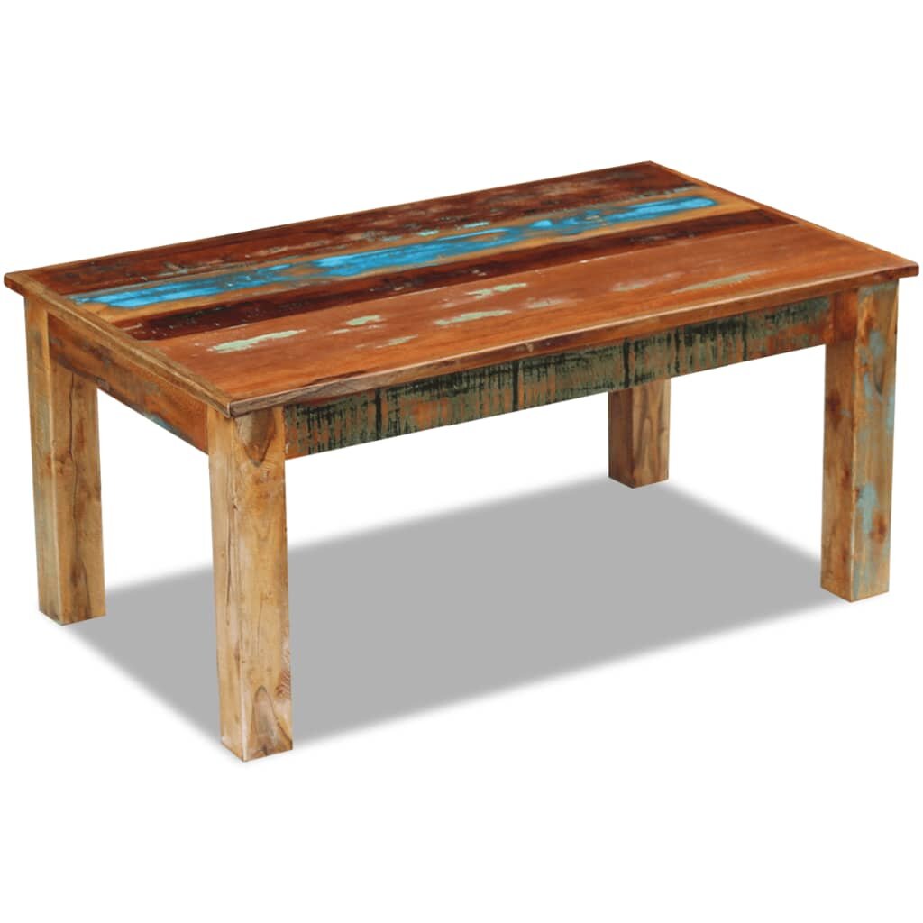 Image of Coffee Table Solid Reclaimed Wood 394"x236"x177"