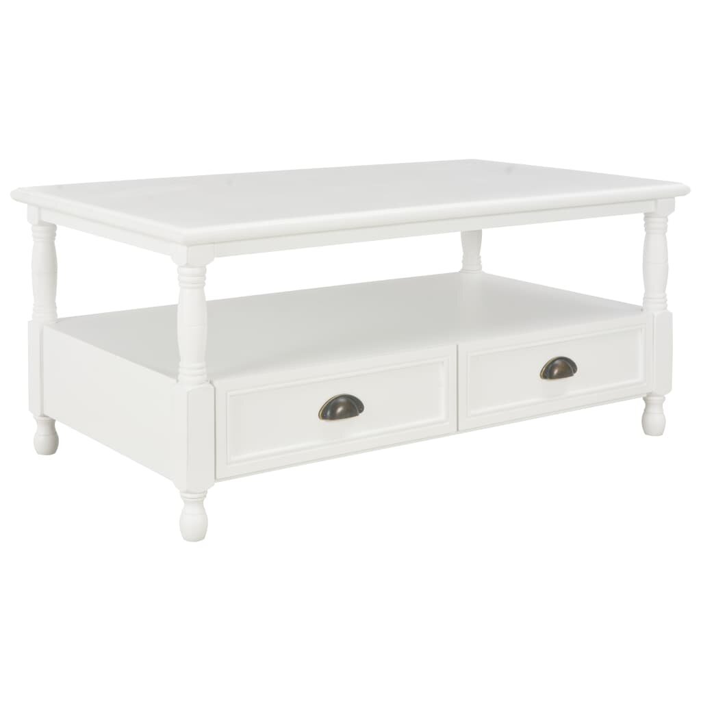 Image of Coffee Table White 393"x216"x177" Wood