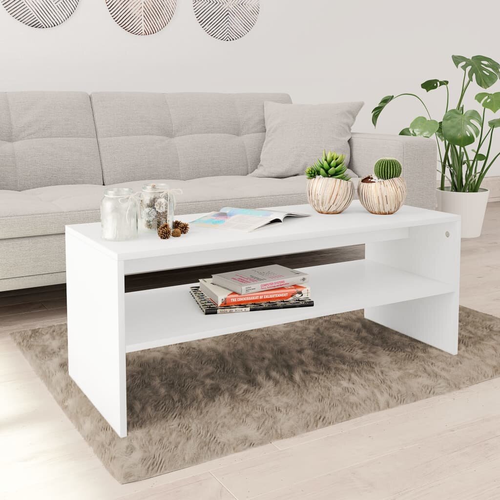 Image of Coffee Table White 394"x157"x157" Chipboard