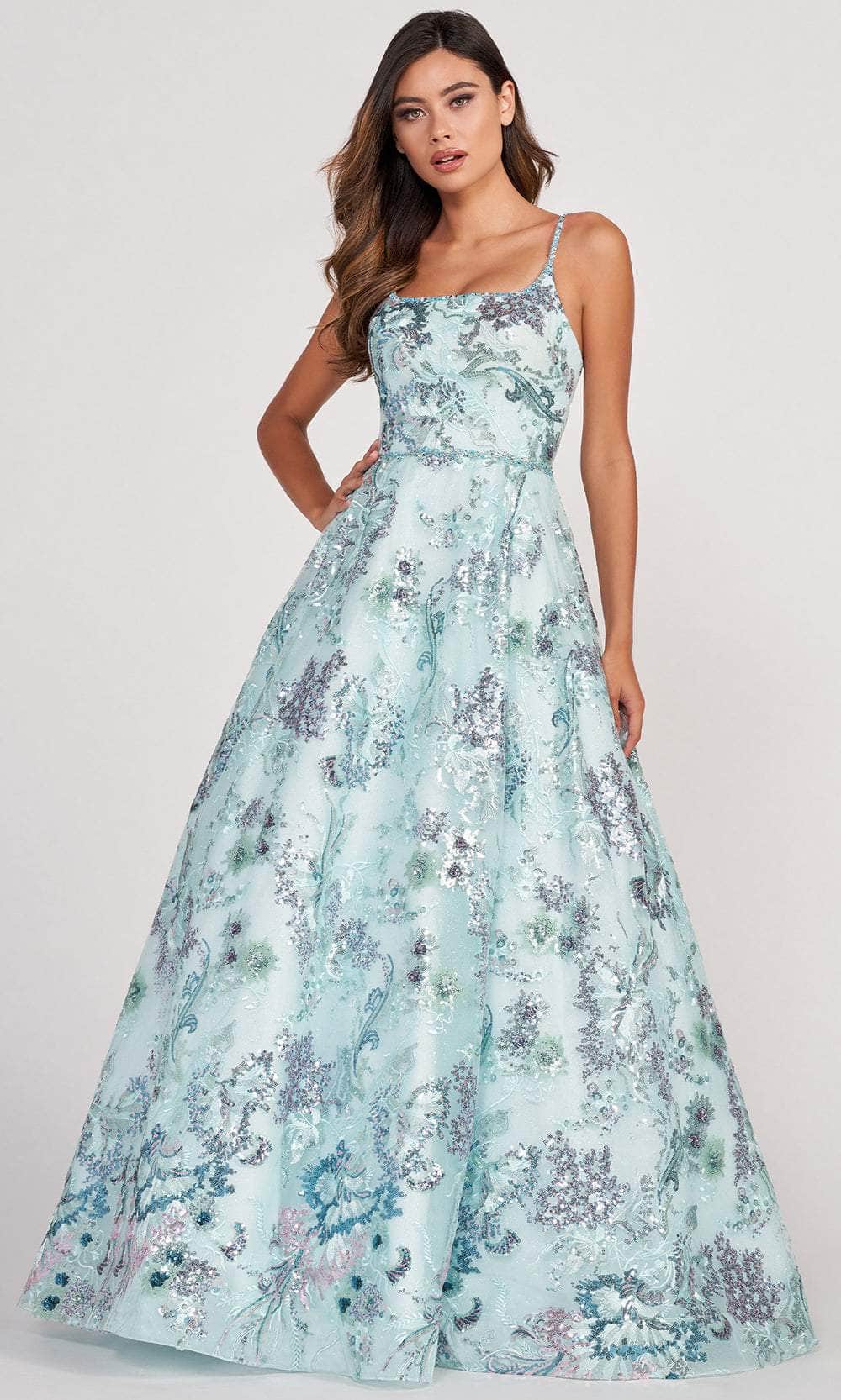 Image of Colette for Mon Cheri CL2011 - Sequin Tulle A-Line Prom Gown