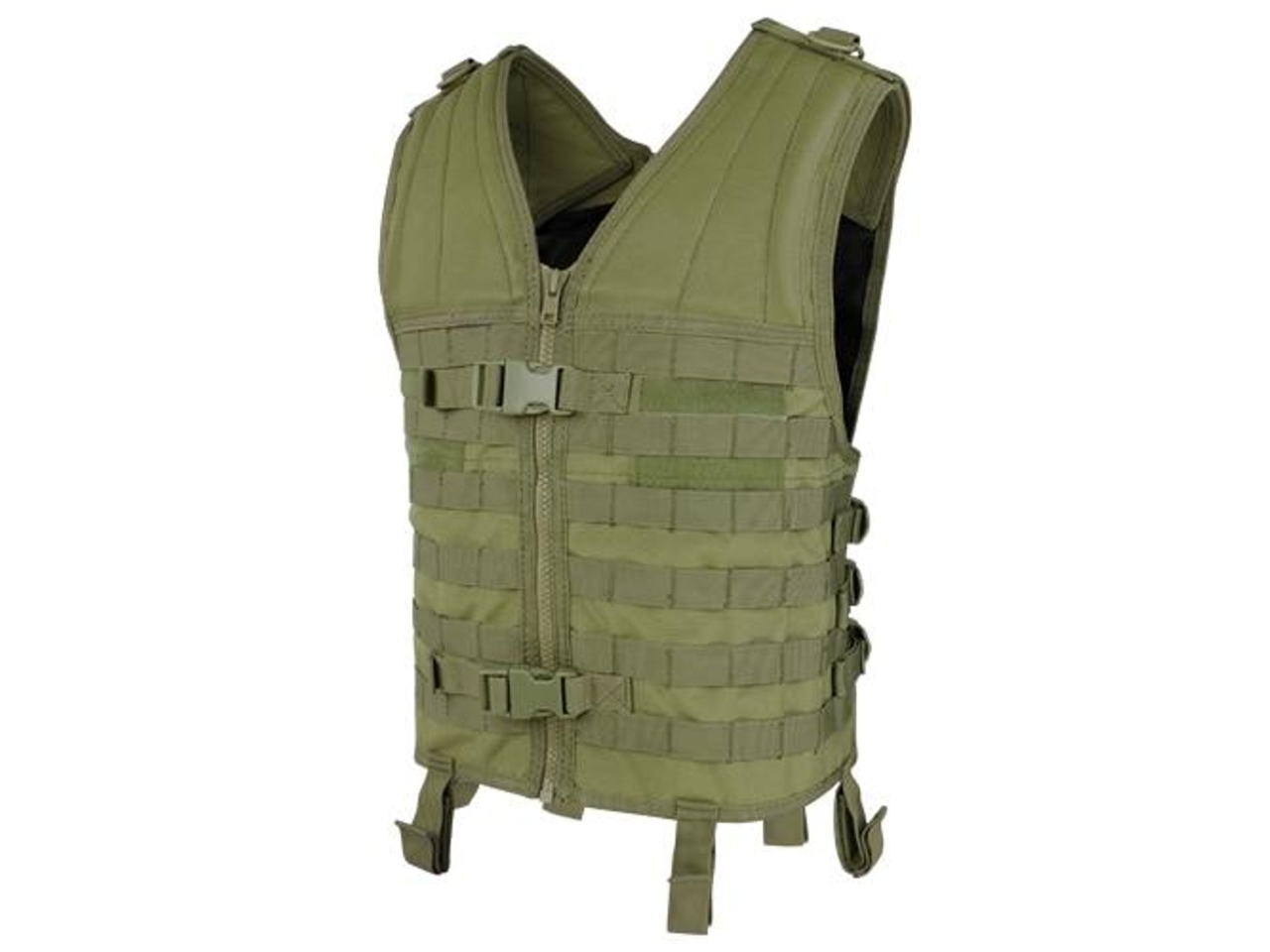 Image of Condor MOLLE Modular Vest OD Green ID 022886311018