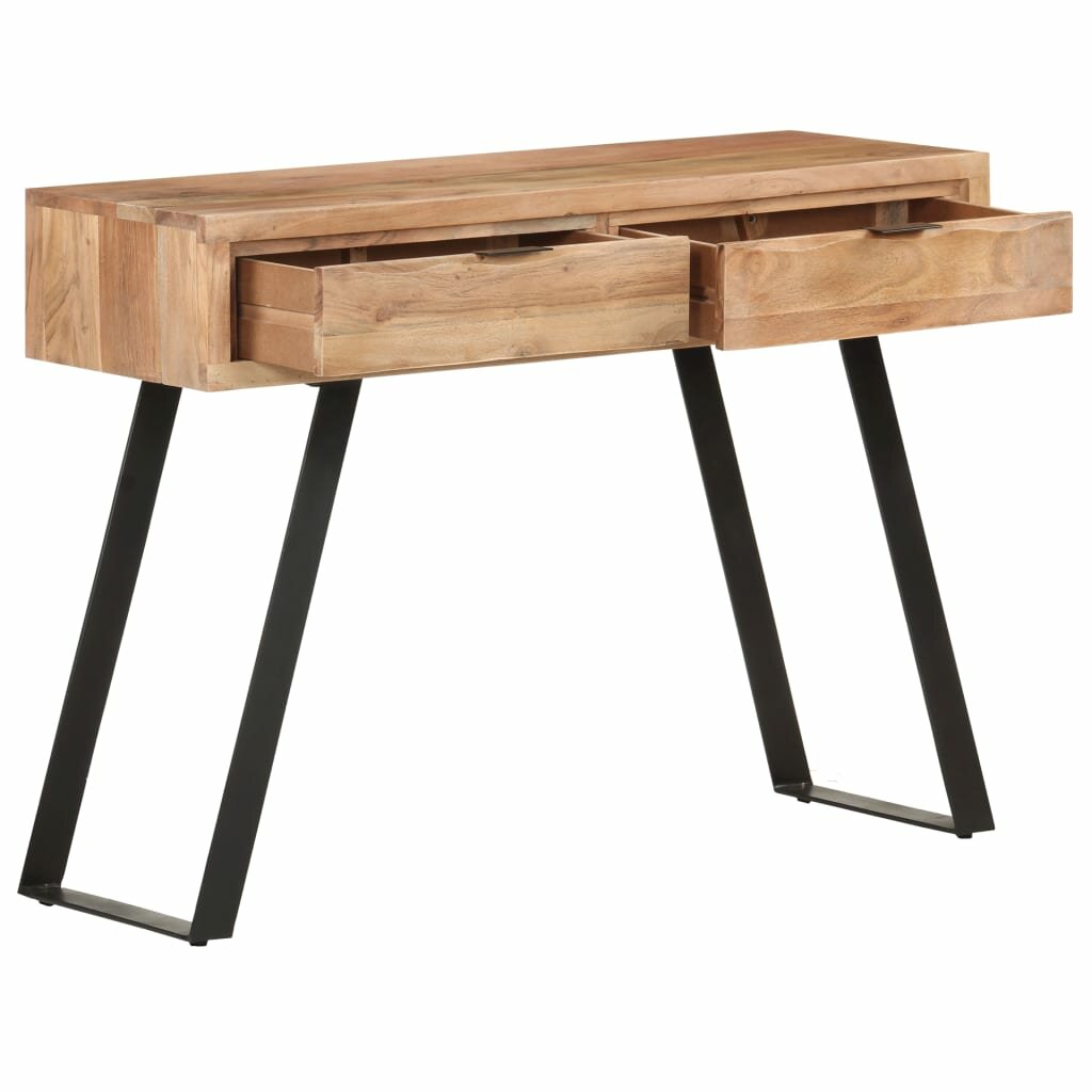 Image of Console Table 394"x138"x299" Solid Acacia Wood with Live Edges