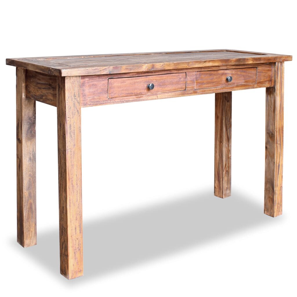 Image of Console Table Solid Reclaimed Wood 484"x165"x295"