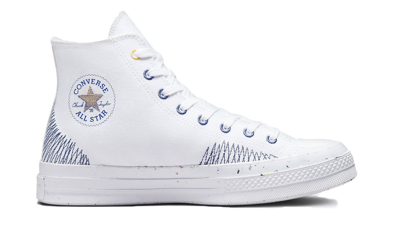 Image of Converse Chuck 70 Stitched White Indigo ESP