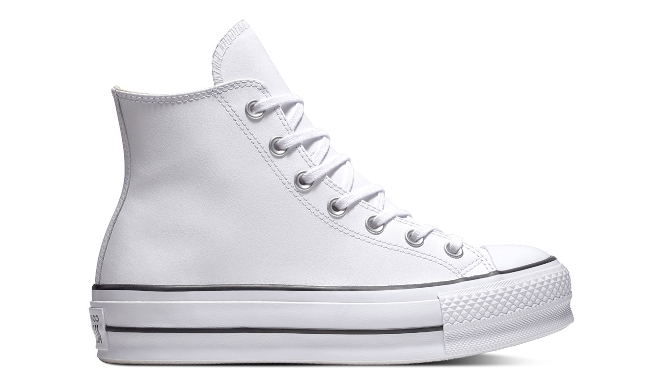 Image of Converse Chuck Taylor All Star Platform Leather High-Top HR