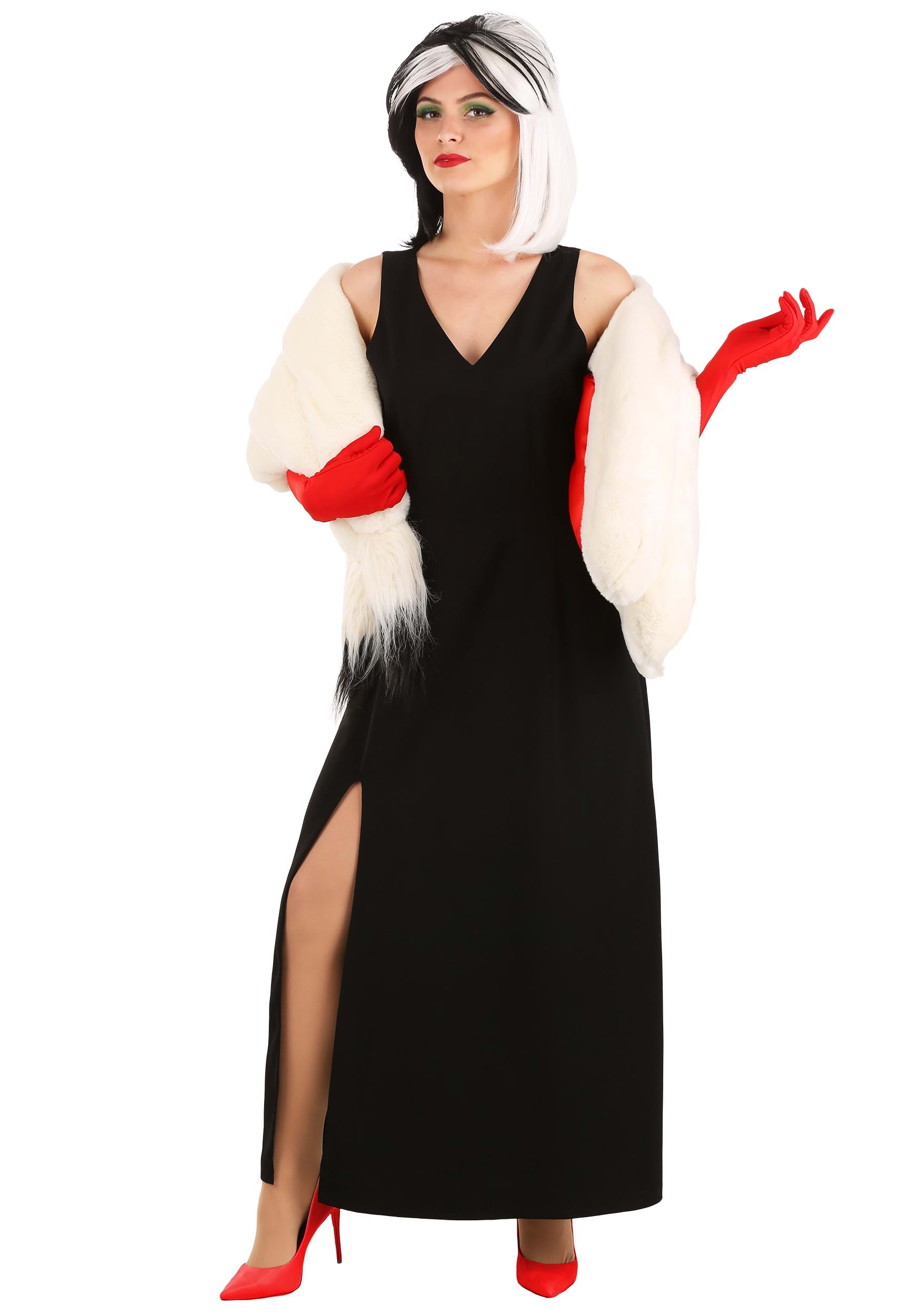 Image of Cruella De Vil Stole Costume for Women ID FUN2182AD-L