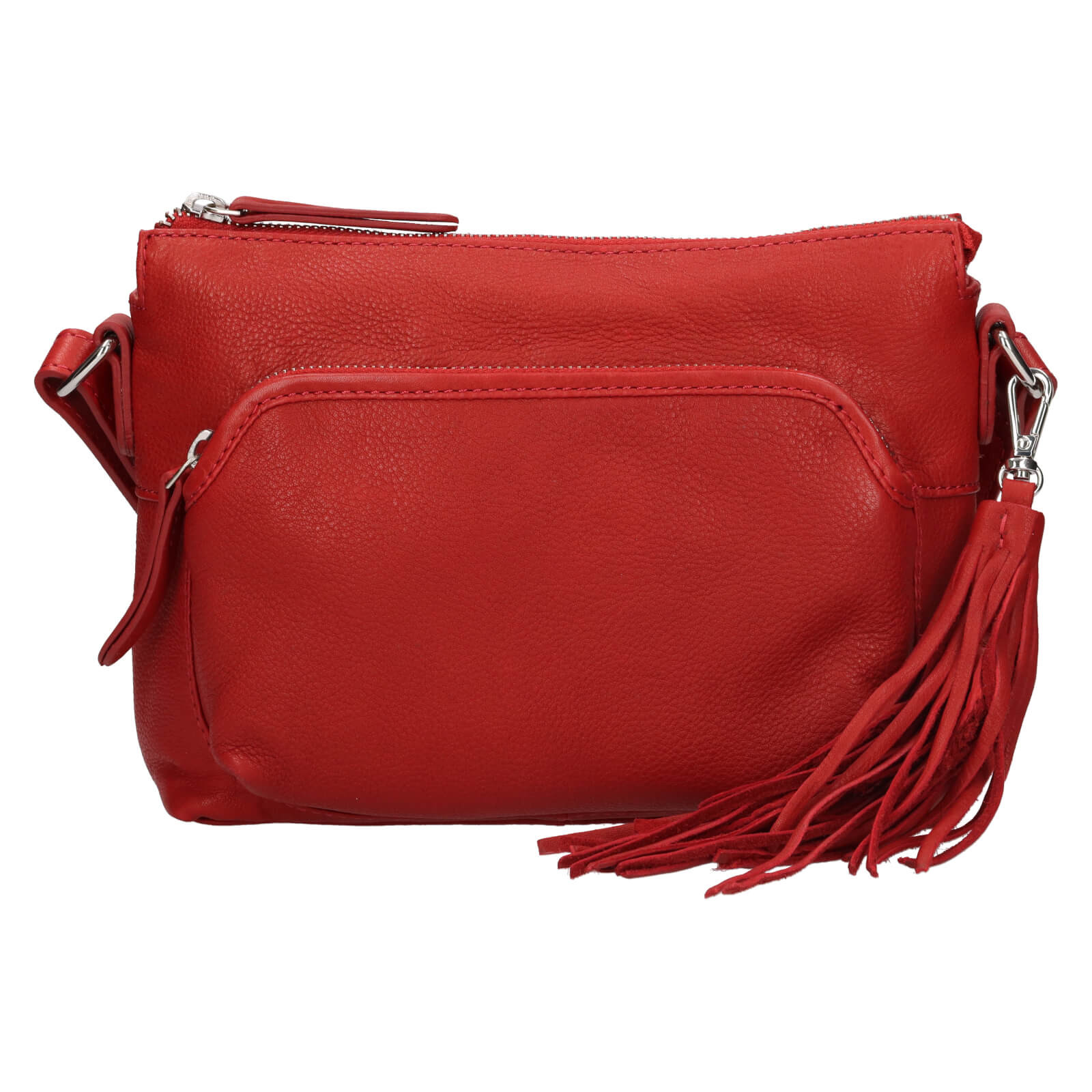 Image of Dámská kožená crossbody kabelka The Trend Emma - červená CZ