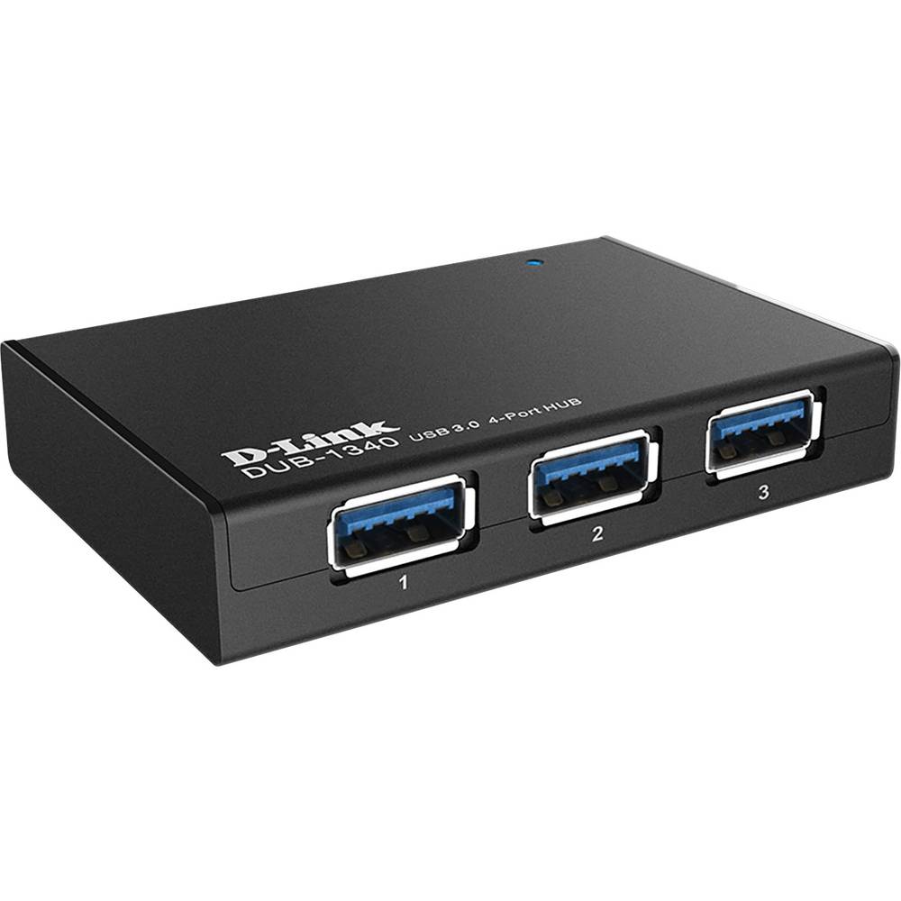 Image of D-Link DUB-1340/E 4 ports USB 32 1st Gen (USB 30) hub Black