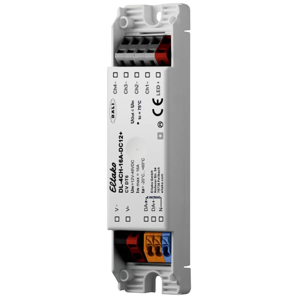 Image of DL-4CH-16A-DC12+ Eltako LED dimmer 4-channel Recess-mount Suspended ceiling