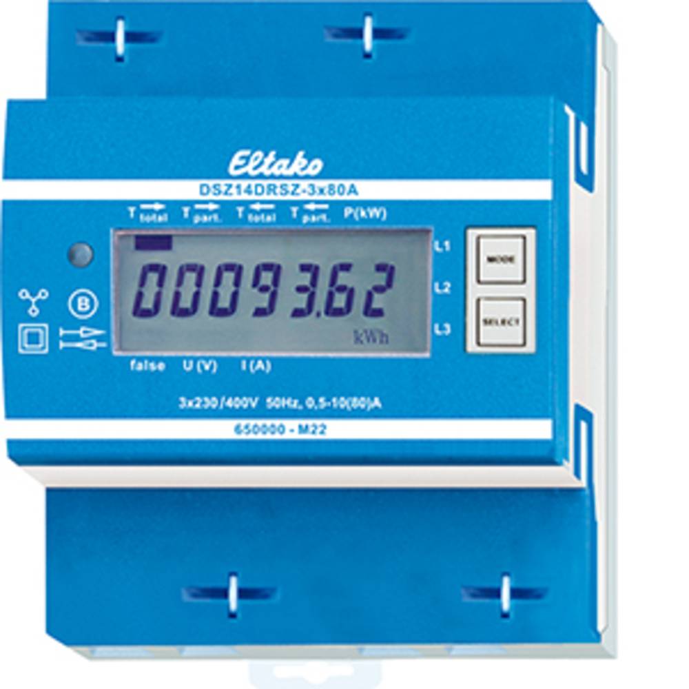 Image of DSZ14DRSZ-3x80A MID Eltako RS485 2-way 3-phase meter