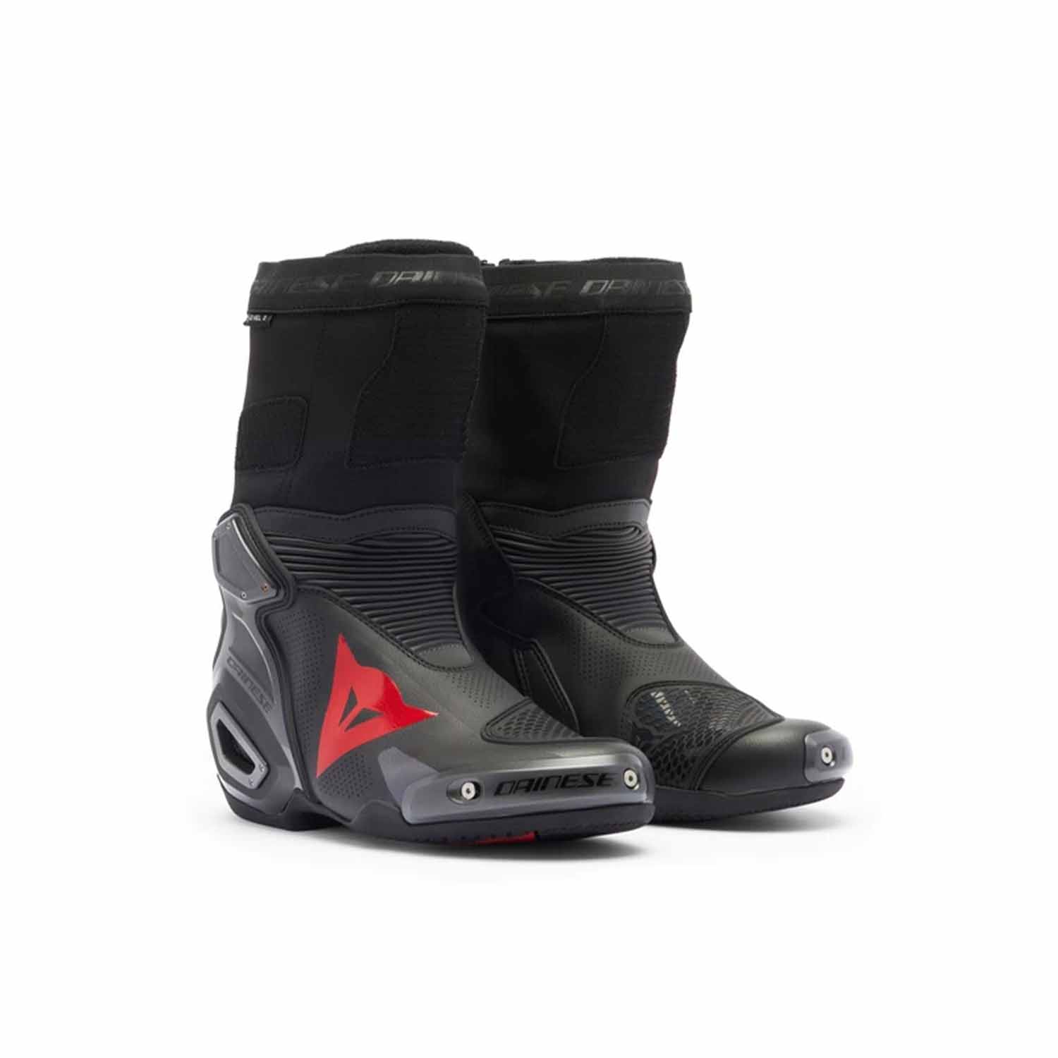 Image of Dainese Axial 2 Air Boots Black Black Red Fluo Größe 41