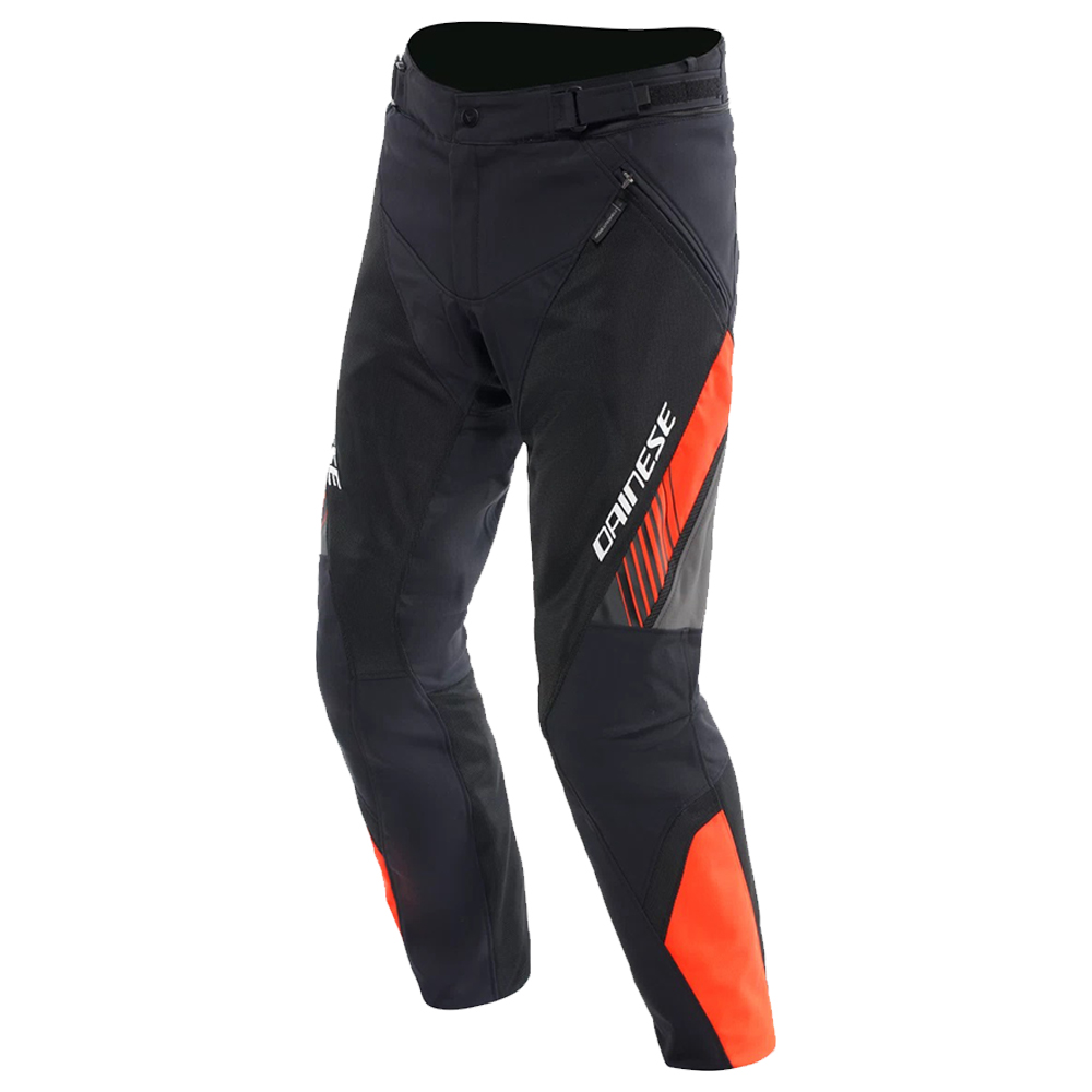 Image of Dainese Drake 2 Air Absøluteshell Pants Black Red Fluo Größe 46