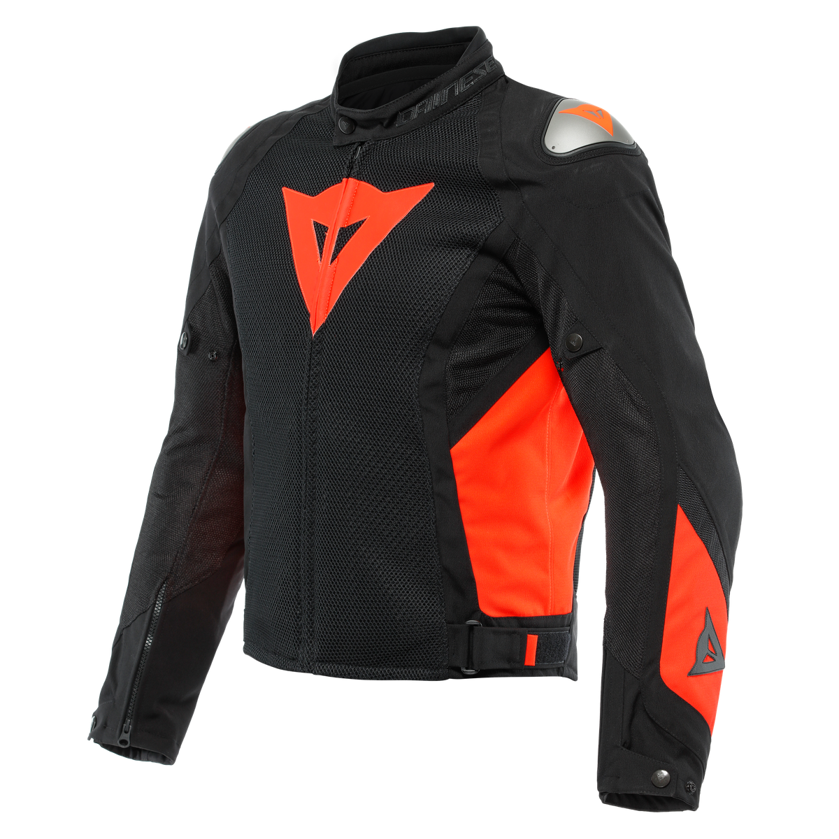 Image of Dainese Energyca Air Tex Jacket Black Fluo Red Size 46 ID 8051019297648