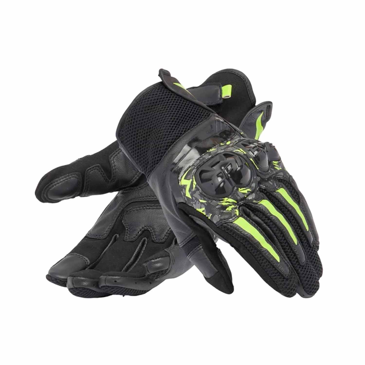 Image of Dainese MIG 3 Gloves Black Anthracite Yellow Fluo Größe M