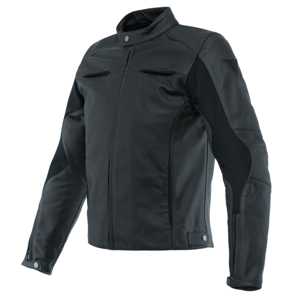 Image of Dainese Razon 2 Leather Schwarz Jacke Größe 44