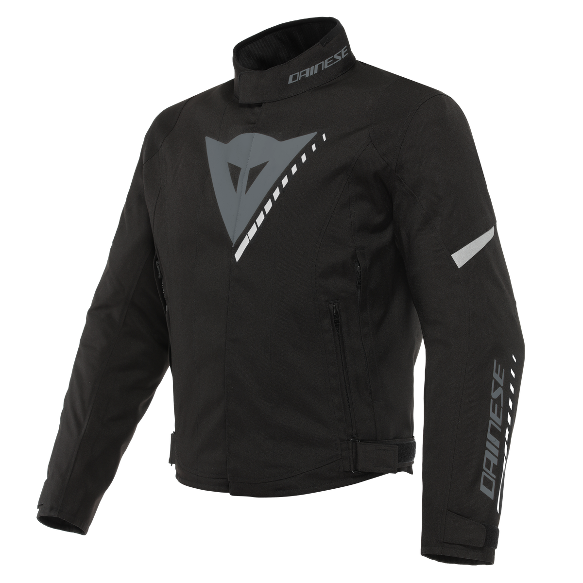 Image of Dainese Veloce D-Dry Jacket Black Charcoal Gray White Size 48 EN