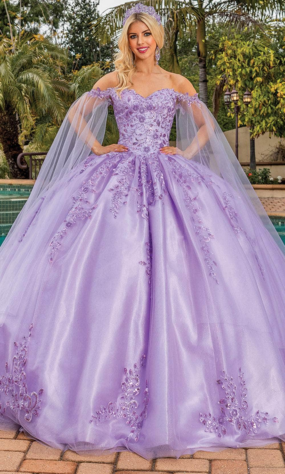 Image of Dancing Queen 1812 - Beaded Off Shoulder Ballgown