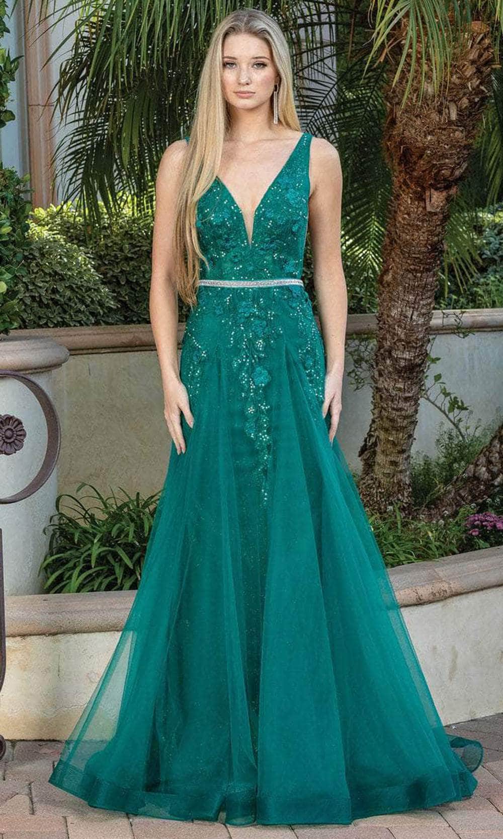 Image of Dancing Queen 4311 - V-Neck A-Line Prom Dress