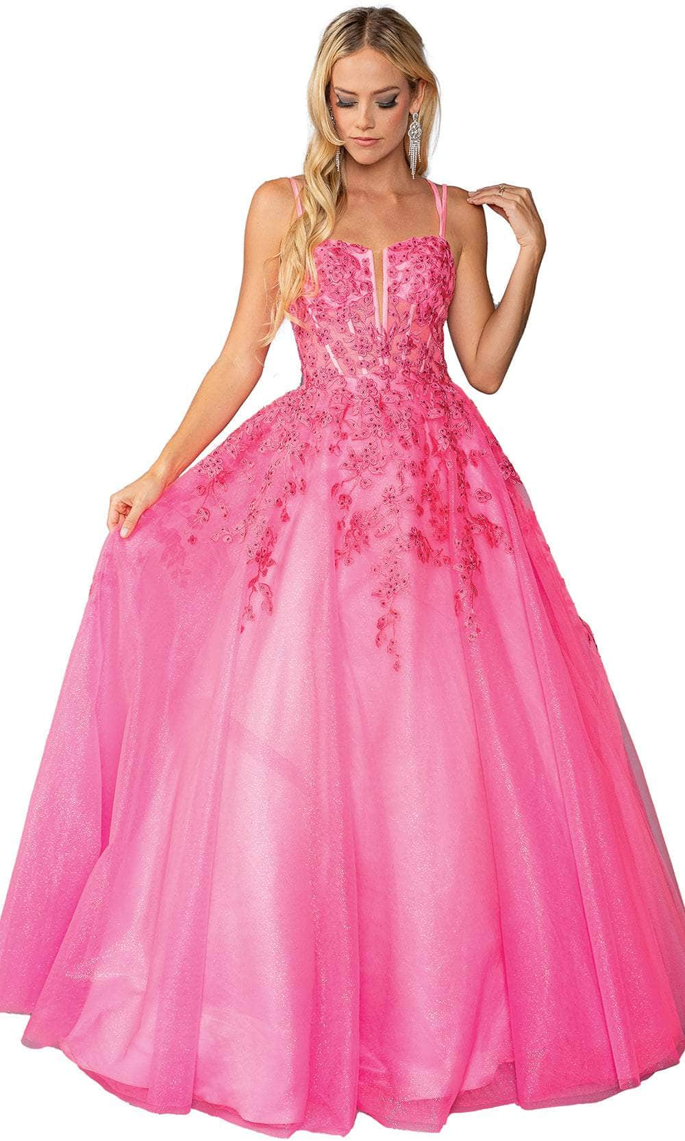 Image of Dancing Queen 4459 - Sleeveless Double Strap Ballgown