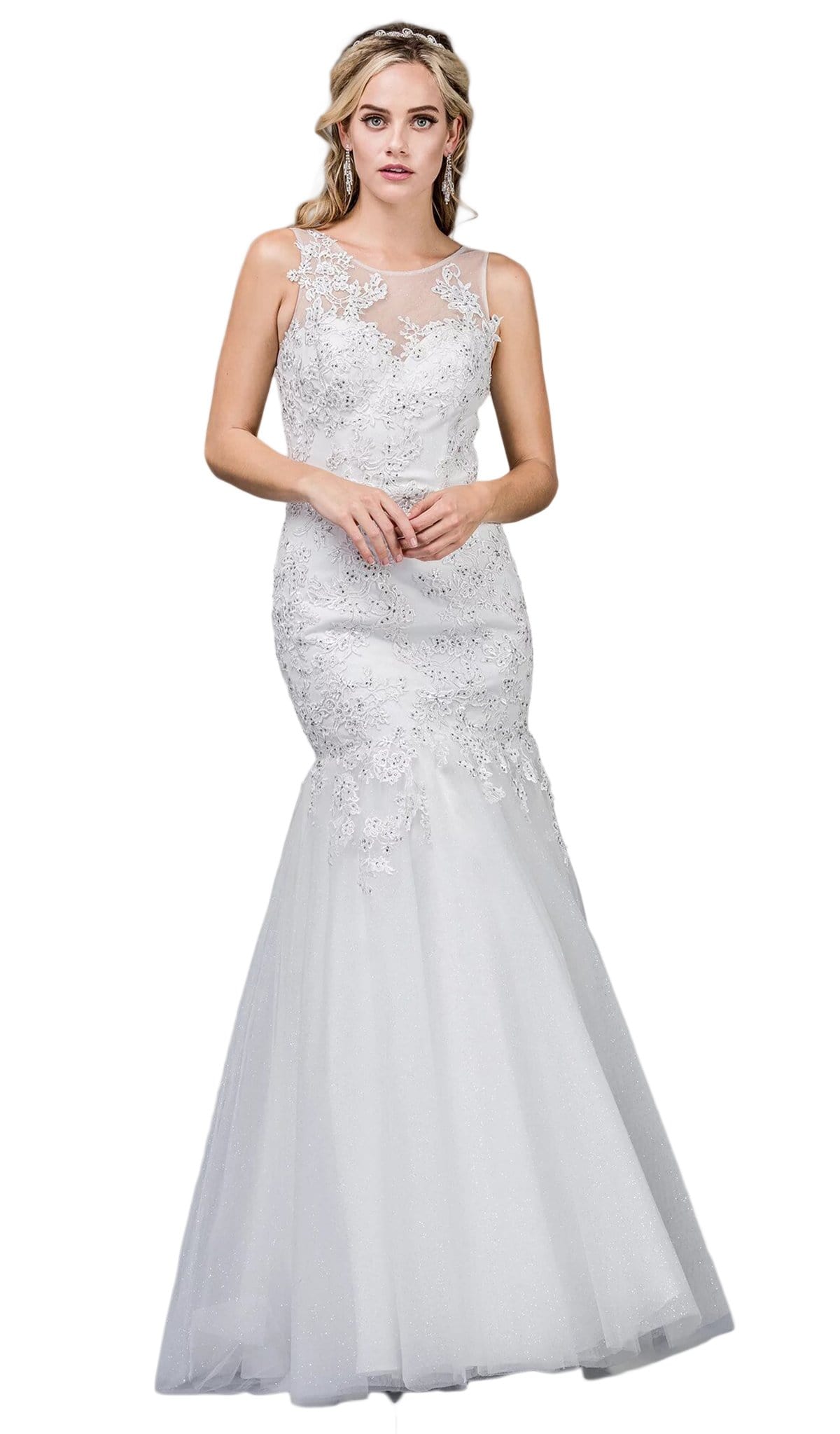 Image of Dancing Queen Bridal - 76 Beaded Lace Trumpet Gown