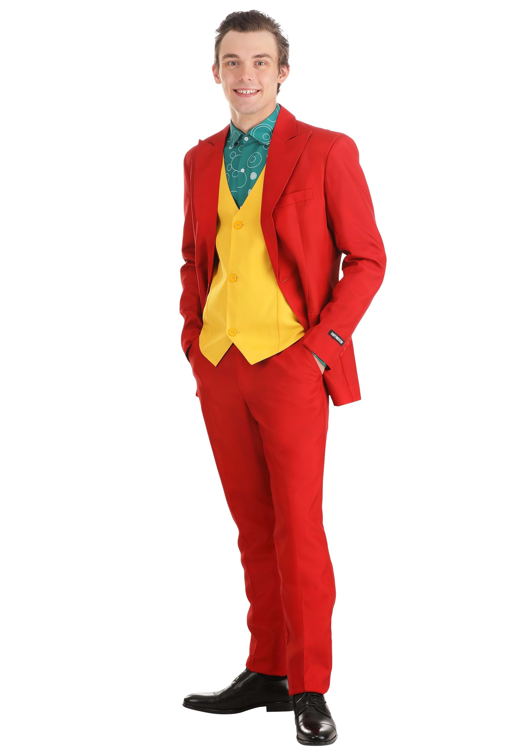 Image of Dark Clown Comedian Suit Costume ID OSCSMS-1039-M