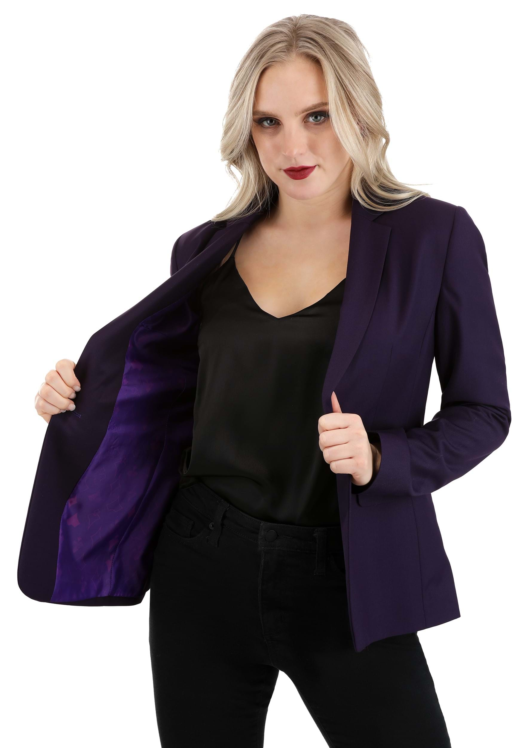 Image of Dark Knight Women's Joker Blazer ID FUN1966AD-10