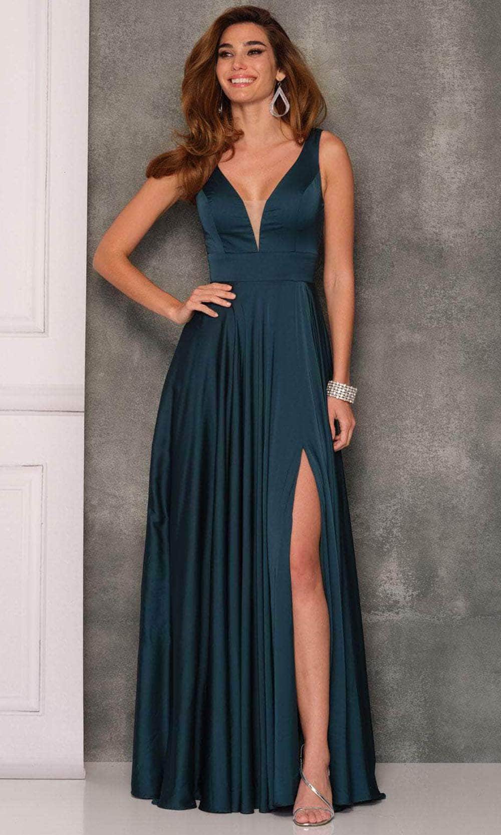 Image of Dave & Johnny 10689 - Sleeveless A-Line Long Dress