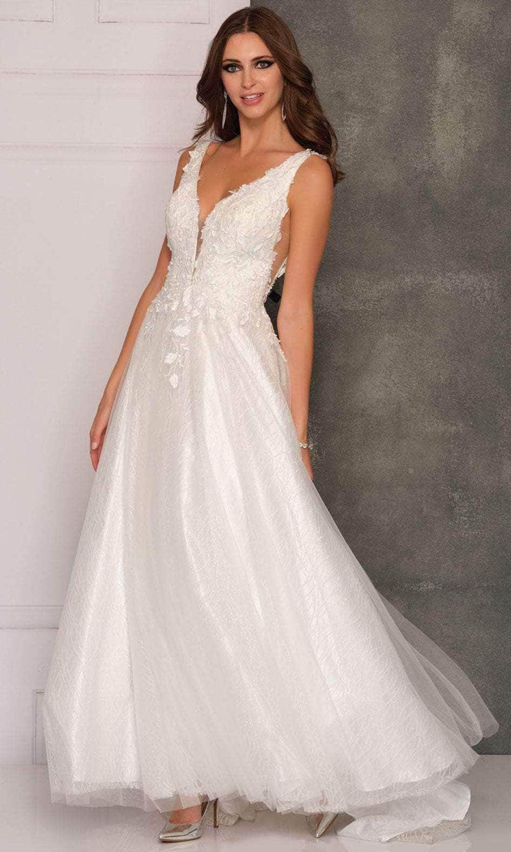 Image of Dave & Johnny Bridal A10288 - Tulle Skirt Bridal Gown