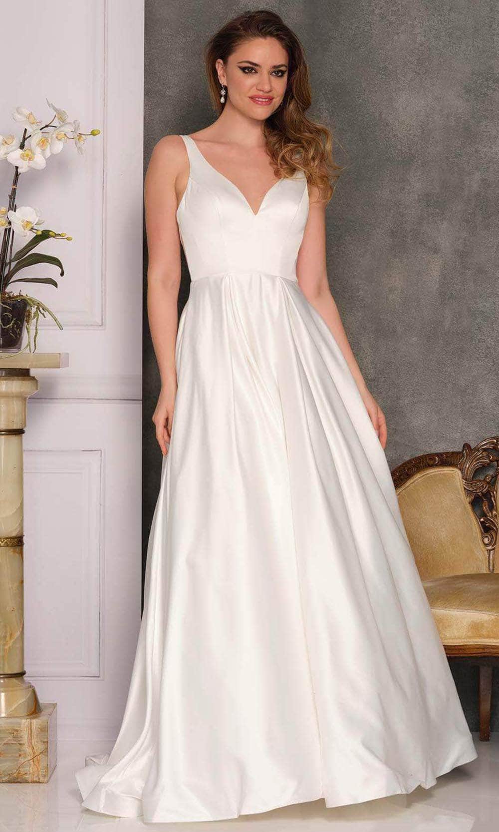 Image of Dave & Johnny Bridal A10360 - Side Cutouts Bridal Gown