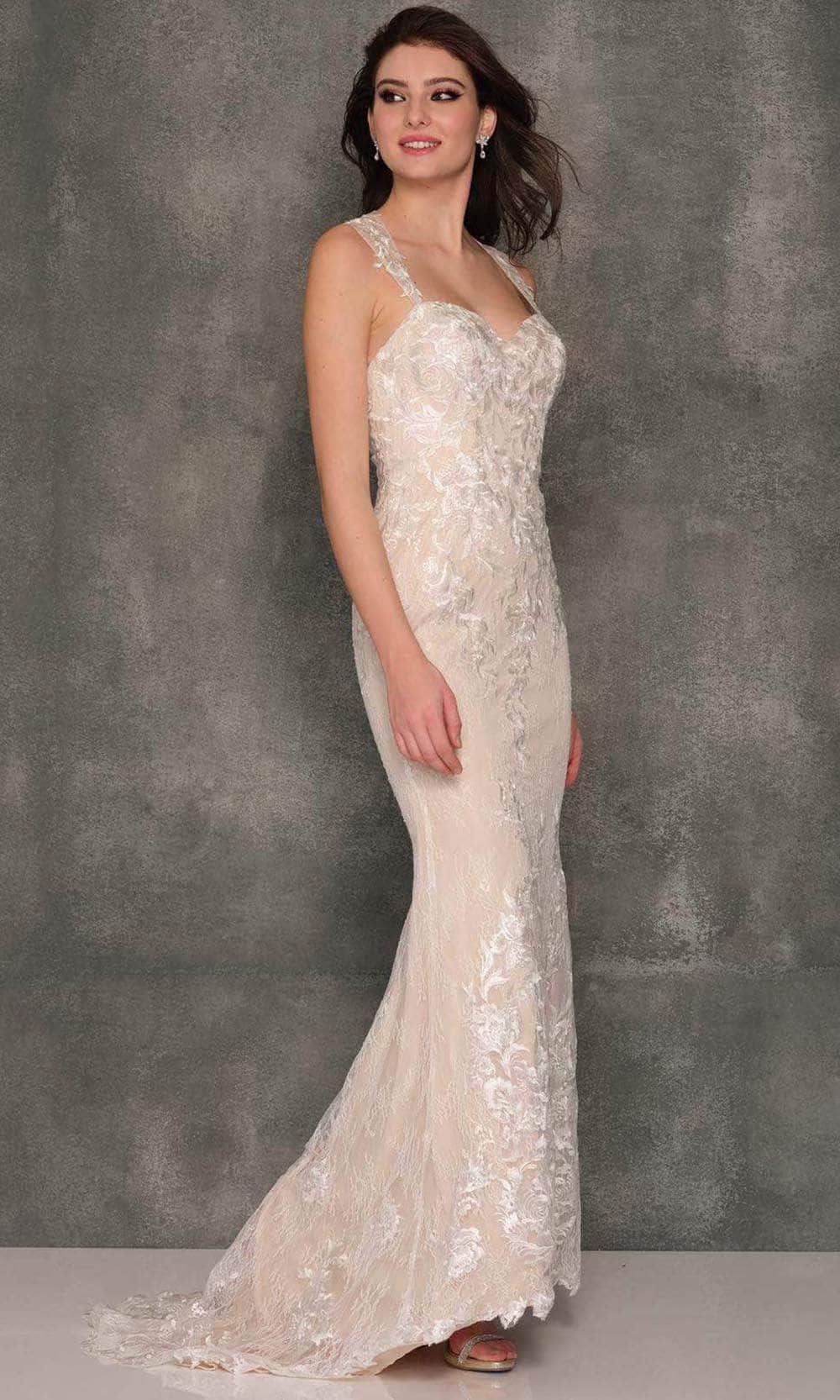 Image of Dave & Johnny Bridal A10451 - Fitted Sweetheart Bridal Gown