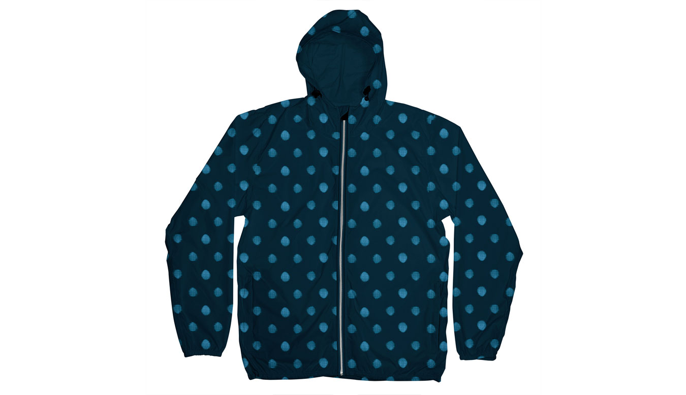 Image of Dedicated Windbreaker Dots Navy FR