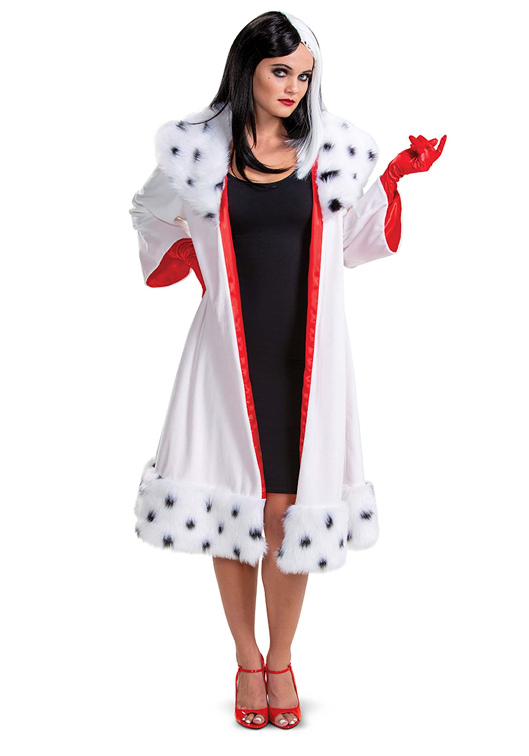 Image of Deluxe 101 Dalmatians Animated Cruella Jacket Womens Costume ID DI119429-S