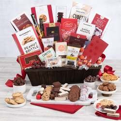 Image of Deluxe Christmas Chocolate Gift Basket