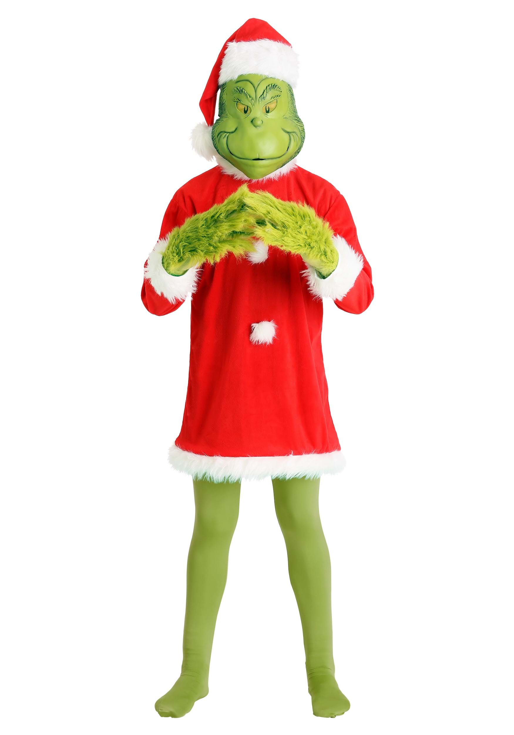 Image of Deluxe Grinch Costume for Men | Christmas Costumes ID EL400636AD-S/M