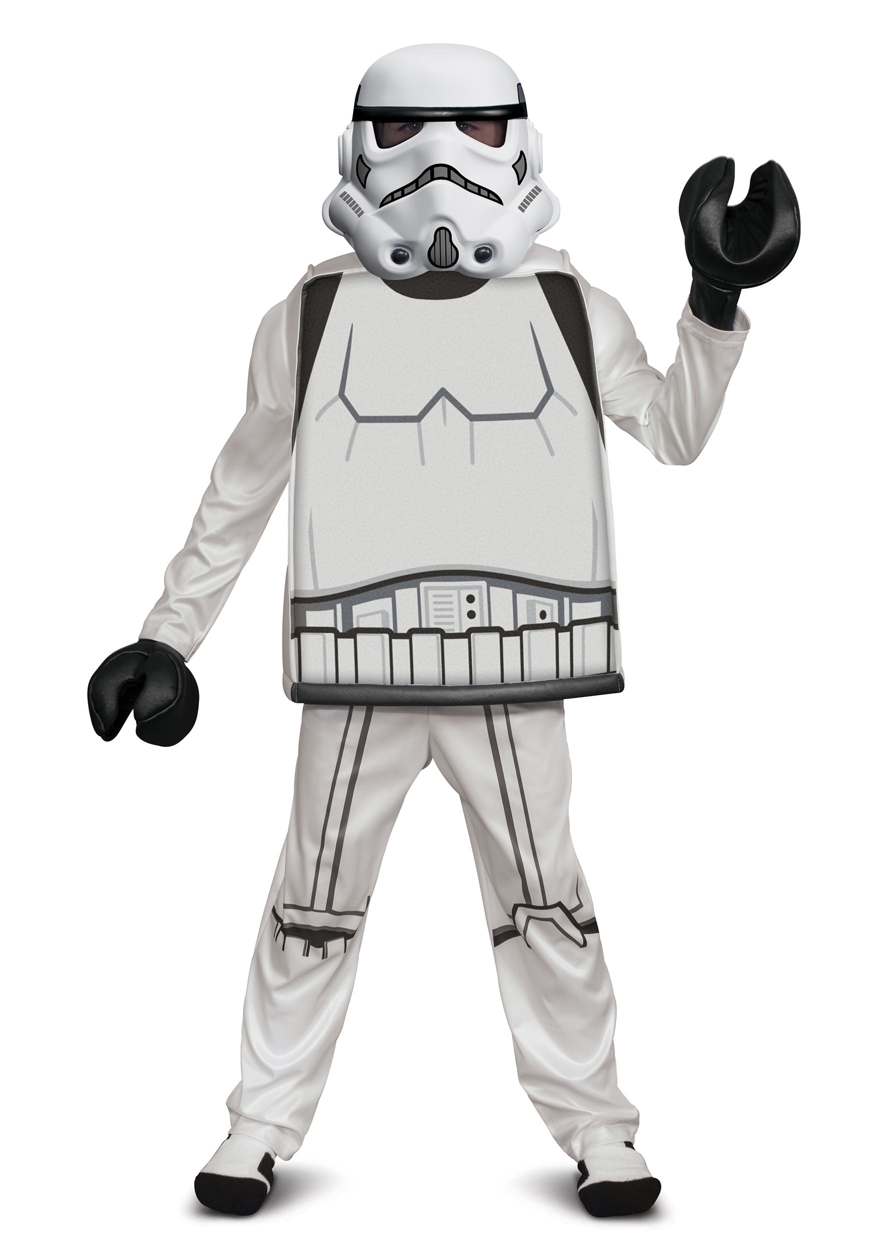 Image of Deluxe Lego Stormtrooper Costume Lego Star Wars Boy's ID DI115409-4/6