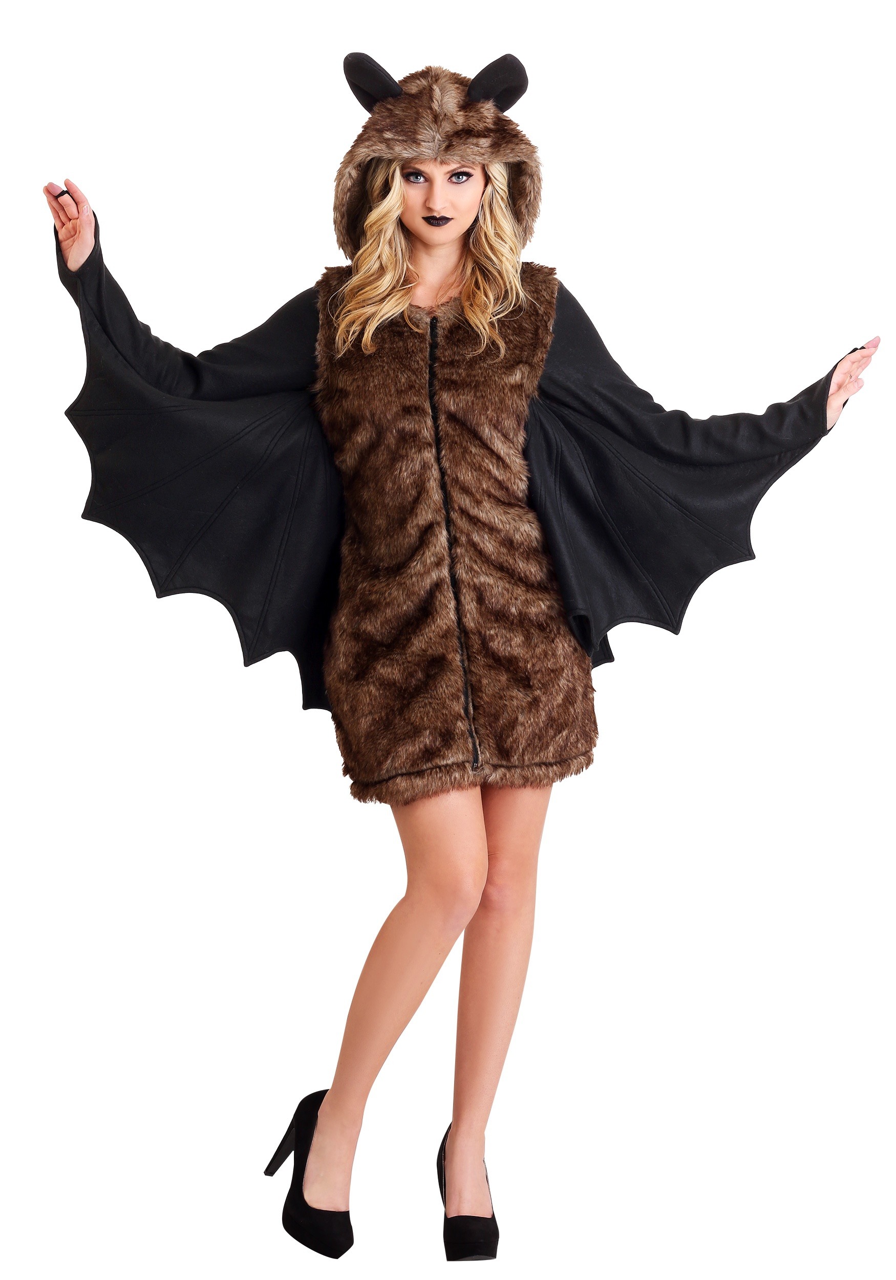 Image of Deluxe Women's Bat Costume | Adult Animal Costumes ID FUN4067AD-L