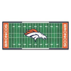 Image of Denver Broncos Football Field Runner Rug