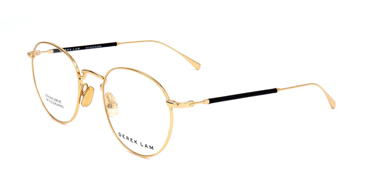 Image of Derek Lam DL286 GDBLK 50 Złote Męskie Okulary Korekcyjne PL