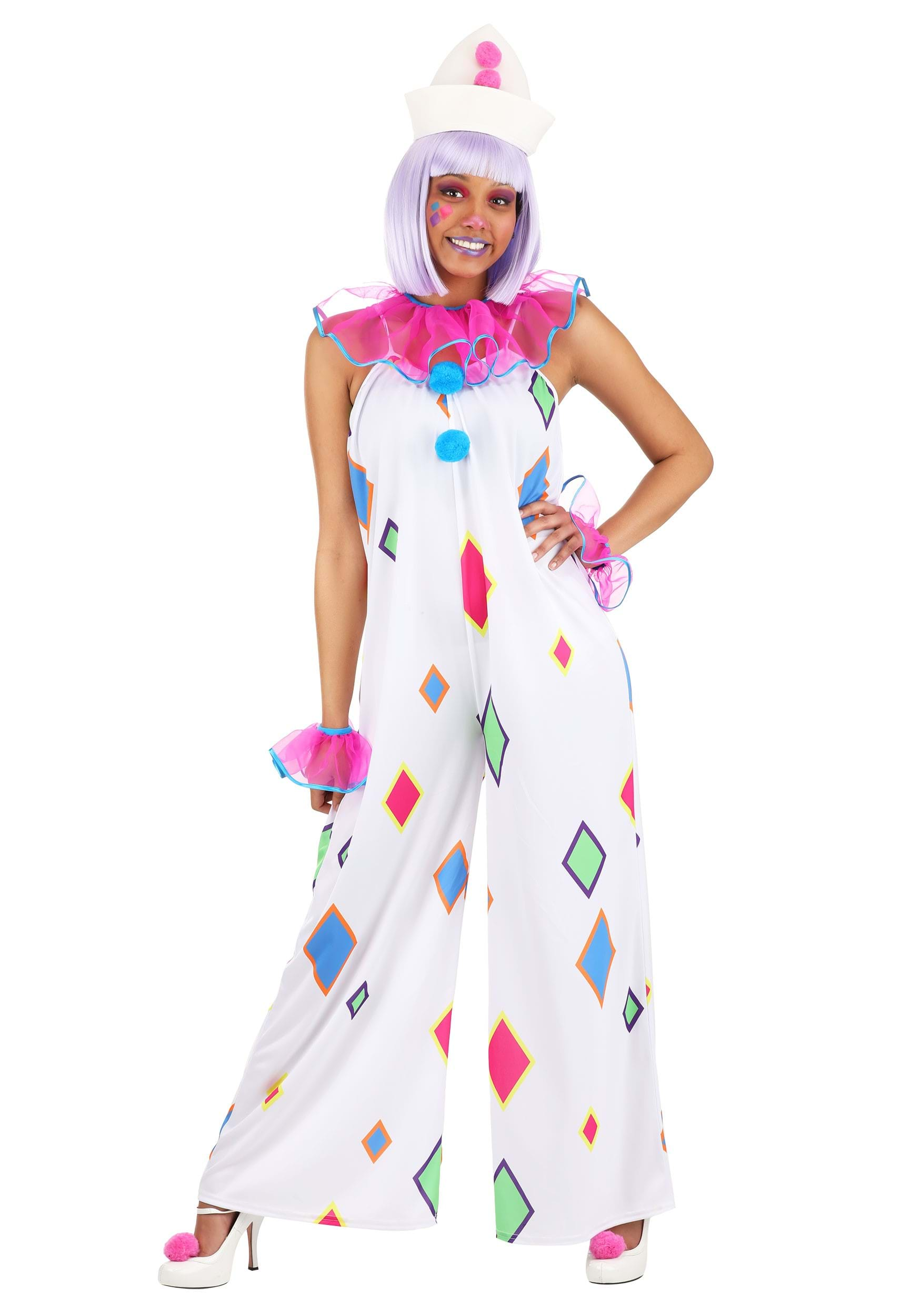 Image of Diamond Flare Women's Clown Costume ID FUN3805AD-M