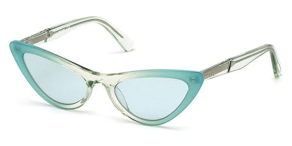 Image of Diesel DL0303 89V 54 Lunettes De Soleil Femme Bleues FR